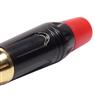 Conector Linha Rca Macho Vermelho Metal Storm 10 Unidades
