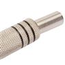 Conector Linha Rca Macho Metal Niquel Preto Storm 10 Un.