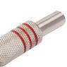 Conector Linha Rca Macho Metal Niquel Vermelho Storm 10 Un.