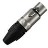 Conector Xlr Femea Wc 1003 Fl Bk Ni 3p 5un Wireconex