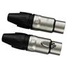 Conector Xlr Femea Wc 1003 Fl Bk Ni 3p 5un Wireconex