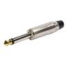 Conector P10 Macho Mono Metal Ponta Gold Storm 10 Unidades
