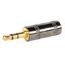 Conector P2 Stereo Metal Preto Gold Storm 10 Unidades