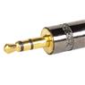 Conector P2 Stereo Metal Preto Gold Storm 10 Unidades