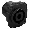 Conector Spk Femea Painel 4 P Wc 1604 Fp Bk Pbk Wireconex 04 Unidades