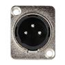 Conector Xlr Painel Cromado Mxt 10 Unidades