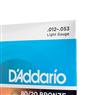 Cordas Para Violão Aço D Addario Bronze 80/20 Ej11 012' 053'