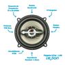 Kit Falante Quadriaxial 5 Pol 140w 4r Cinza Leson