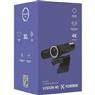 Webcam Vision 40 Fortrek 4K Ultra HD Com Ring Light Para Videochamadas