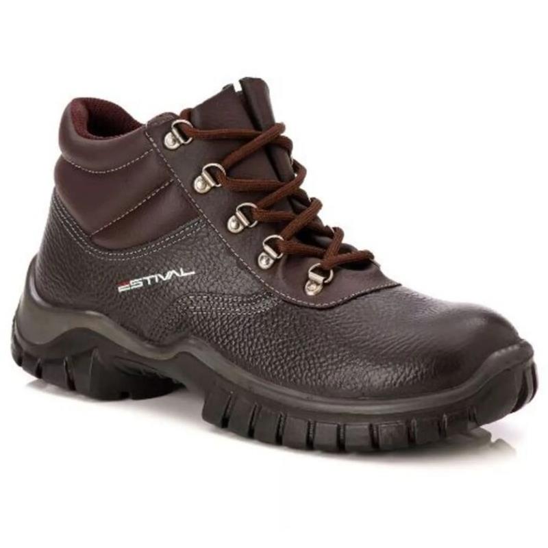 Bota Work Nobuck Estival Bico Plástico Cano Médio CA44591