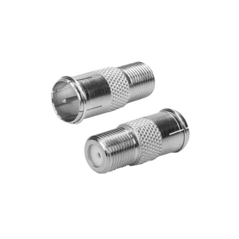 Kit 10 Conectores Adaptador Emenda F Fêmea x Engate Rápido RG6