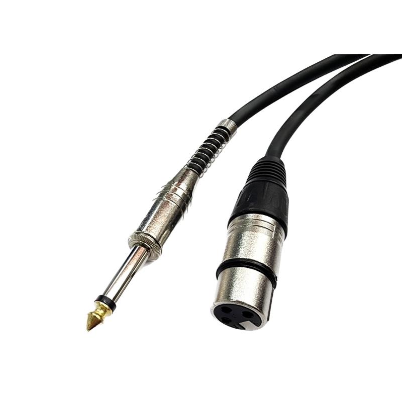 Cabo Microfone P10 x XLR Cannon 2m