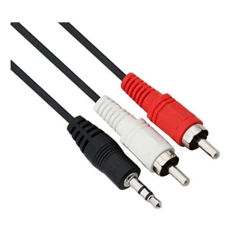 Conector de áudio P2 x 2 Rca Macho Estéreo 20m