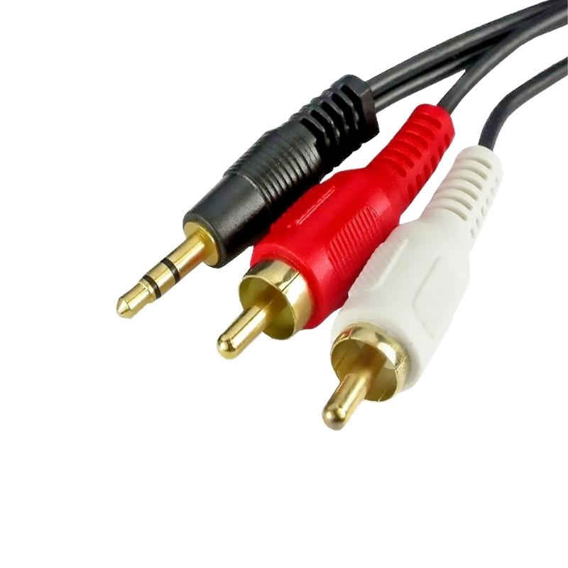 Cabo Áudio P2 Macho x 2 RCA Macho 3m