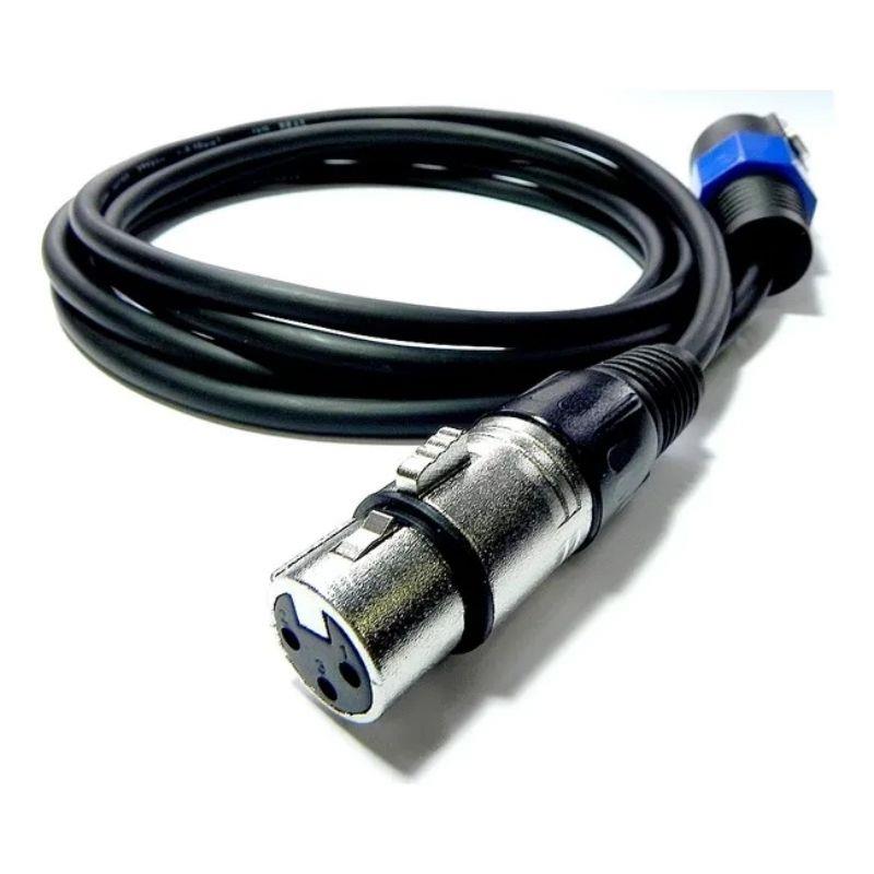 Cabo XLR Fêmea x Speakon Macho 3m