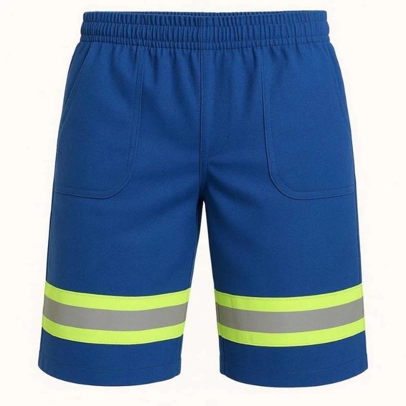 Bermuda Poliéster Tockformes Refletiva Azul