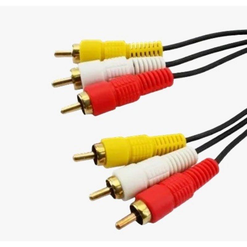 Cabo Áudio e Vídeo 3 RCA Macho x 3 RCA Macho 15m