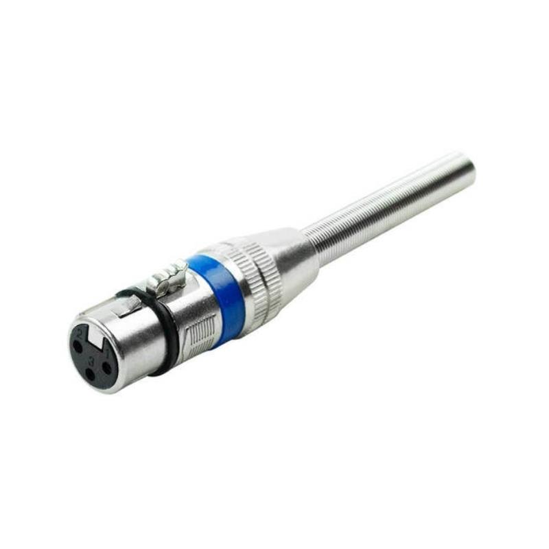 Conector Plug XLR Fêmea Cannon com Mola