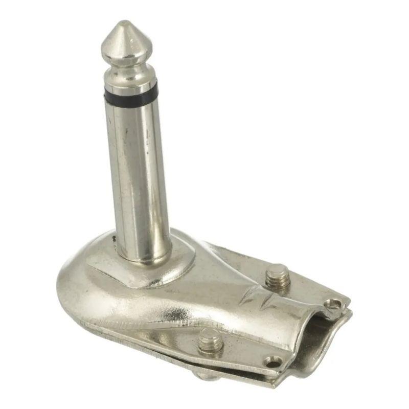 Conector Plug P10 Macho 90º Mono