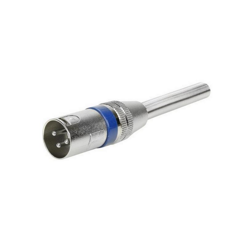 Conector Plug XLR Macho com Mola