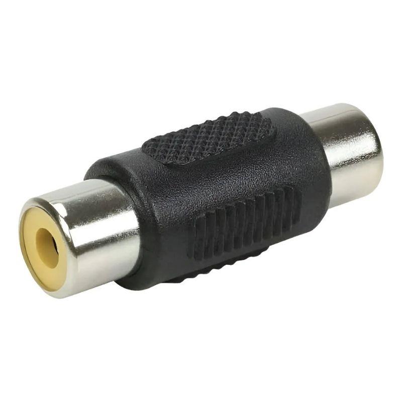 Kit 5 Adaptadores Emenda RCA Fêmea x RCA Fêmea - 5 Unidades