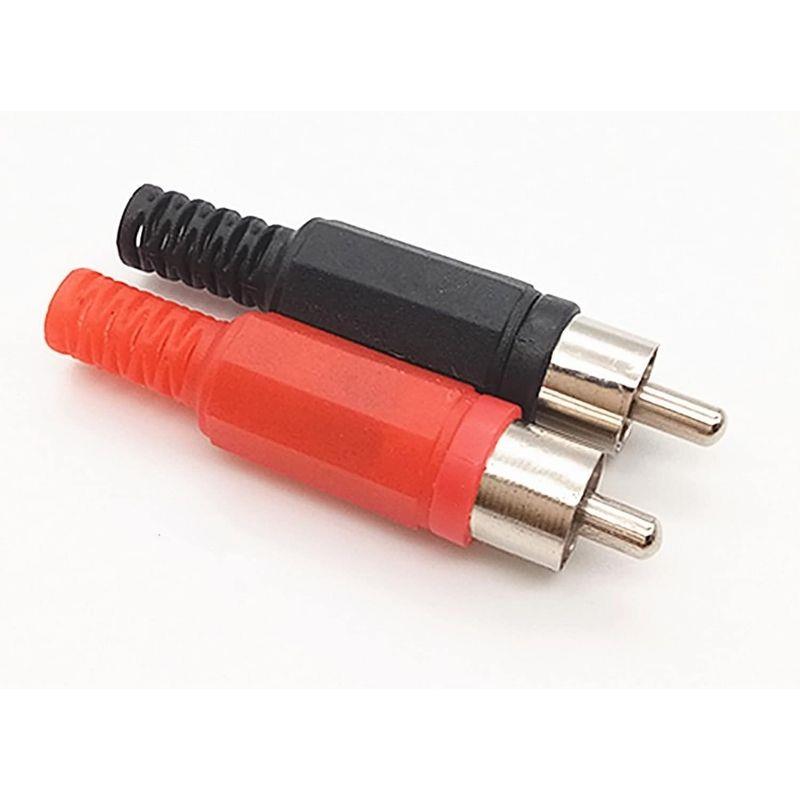 Kit 10 Conectores Plug RCA Macho - 10 Unidades