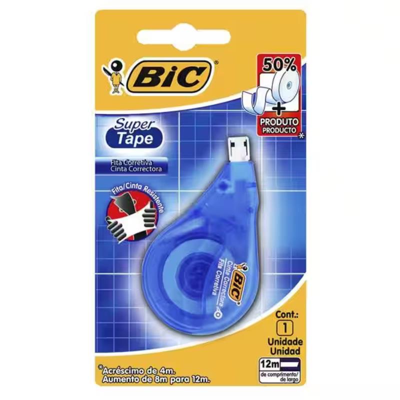 Corretivo em Fita BIC Super Tape 12m