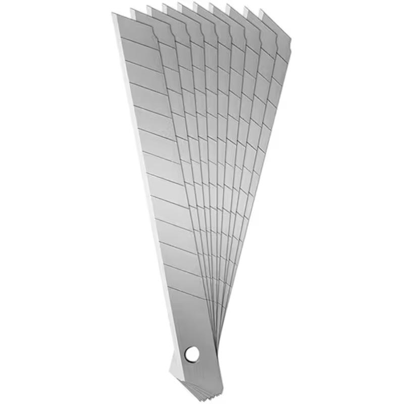 Lâmina Estilete Estreito 9mm em Aço Carbono Spiral - 10 Unidades