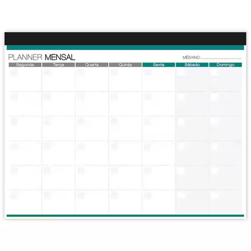 Planner Mensal, 214 x 280mm 24 Folhas 20217 Spiral