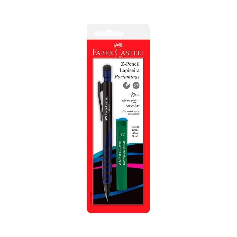 Lapiseira Z-Pencil Mix Cores Sortidas 0.7mm + 1 Tubo de Grafite Faber-Castell