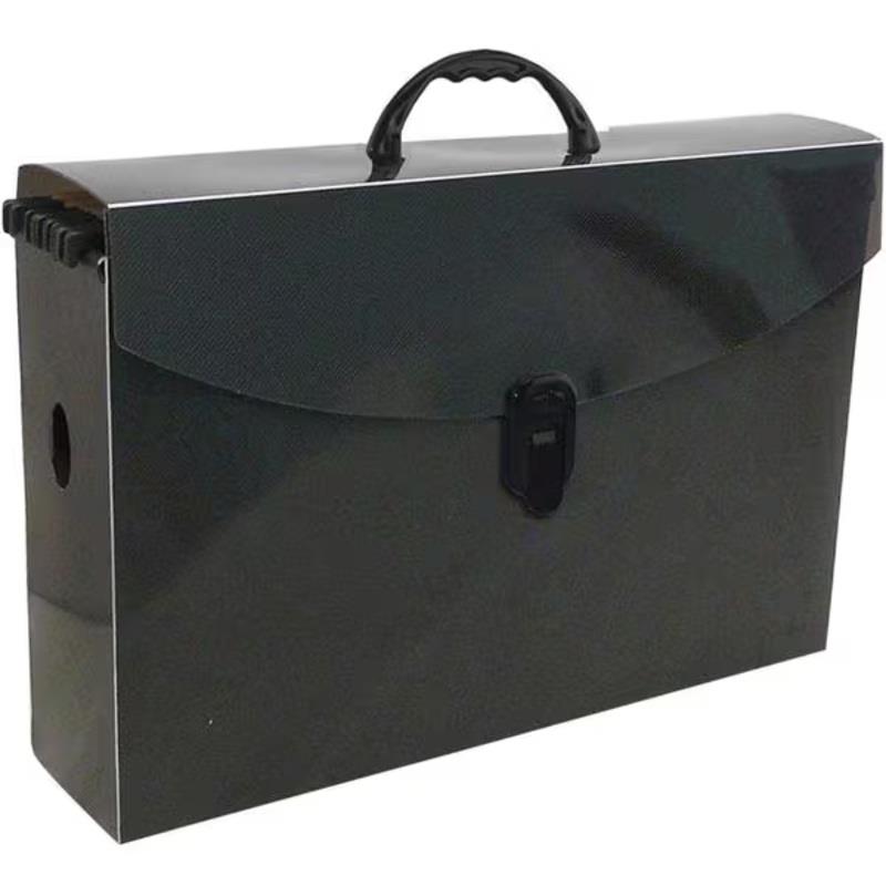 Maleta Arquivo Plástica Slim com 6 Pastas Suspensas Kraft Dello