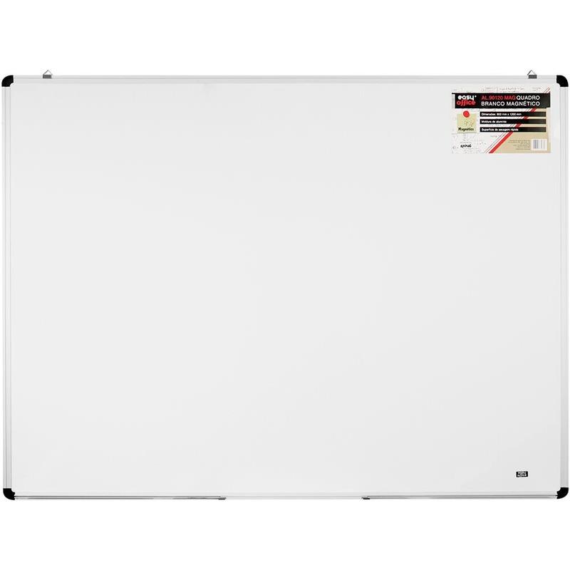 Quadro Magnético Moldura Alumínio 120x90cm Branco AL-90120MA Easy Office