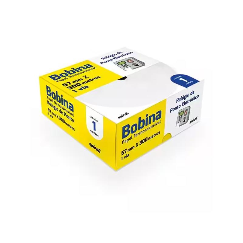 Bobina Térmica Relógio de Ponto 57mm x 300m 64633 Spiral