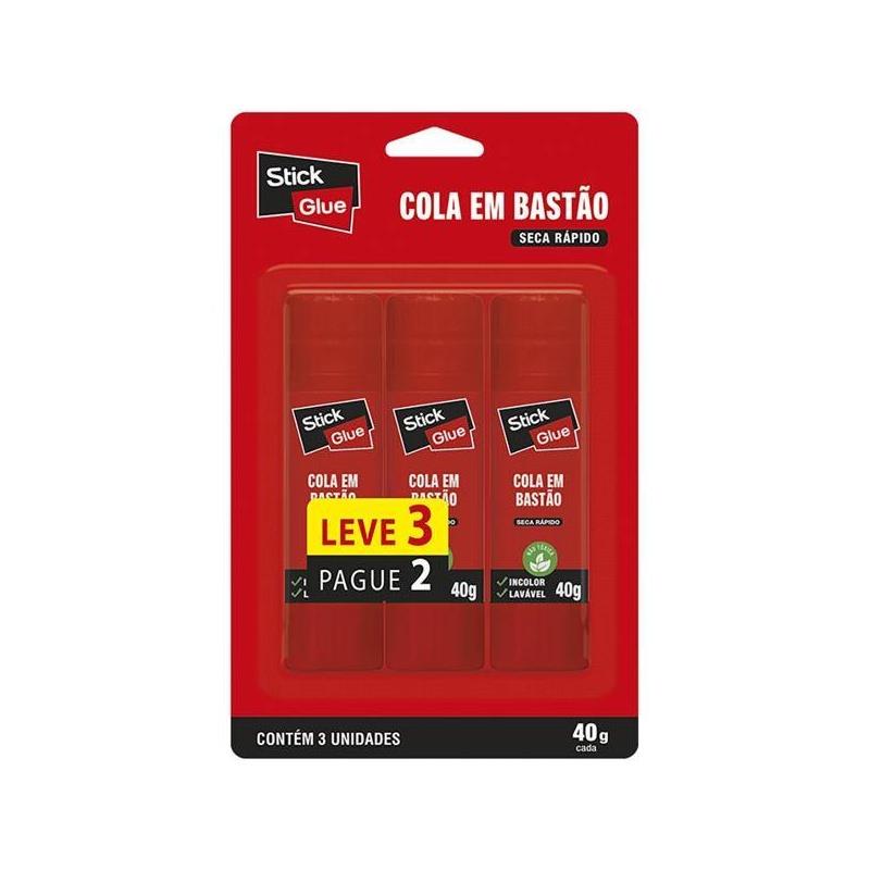 Cola em Bastão 21g Stick Glue - 6 Unidades
