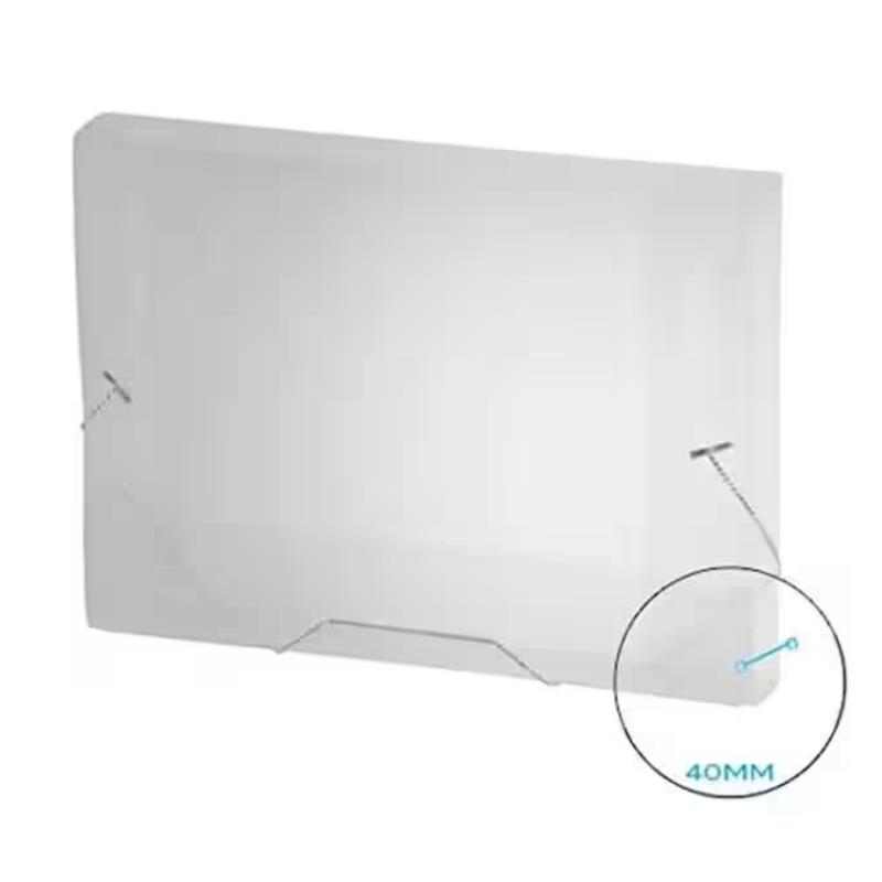 Pasta com Aba Elástico Ofício Com Dorso 40mm Polipropileno A40 Plascony