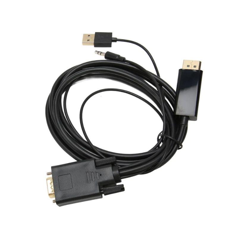 Cabo Conector VGA para DP uporte 1080P Full HD GOSHYDA