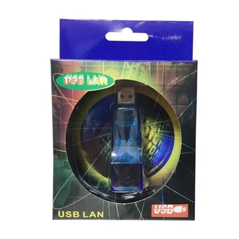 Adaptador USB 2.0 para Cabo de Rede Rj45 Placa Lan Ethernet 10/100mbps