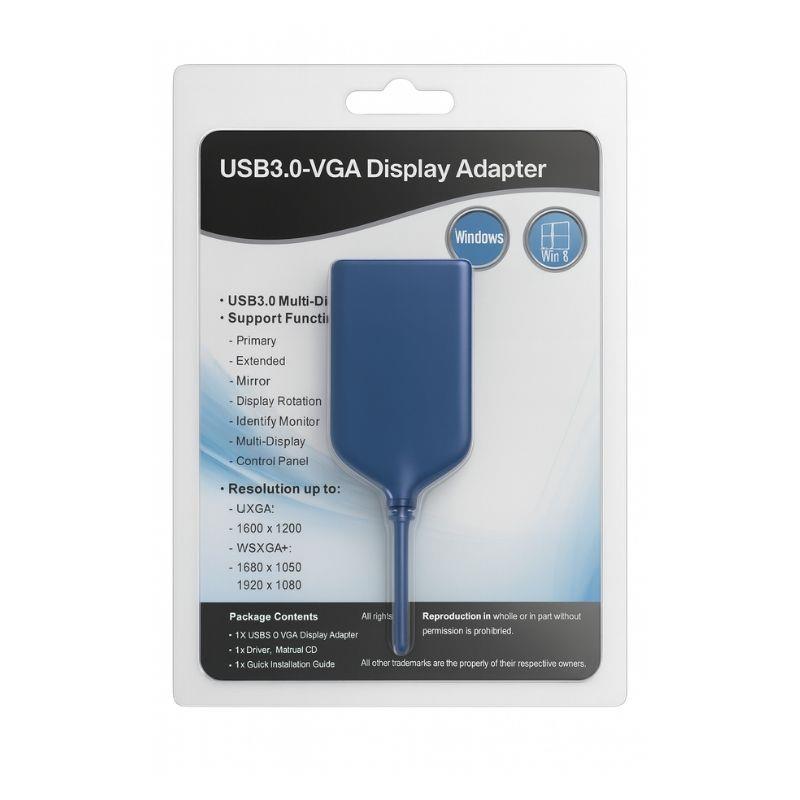 Adaptador de Vídeo USB 3.0 para VGA