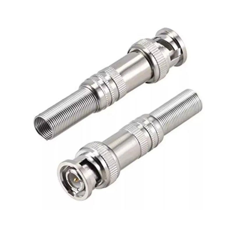 Kit 5 Conectores BNC Parafuso com Mola