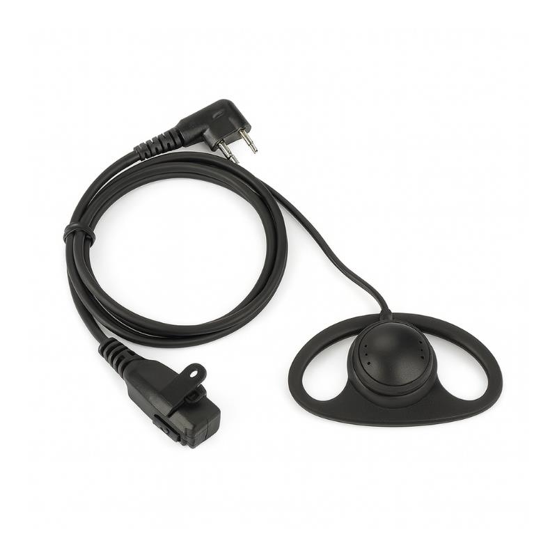 Fones de Ouvido com Microfone de Lapela para Rádio Transmissor D-Ring com PTT