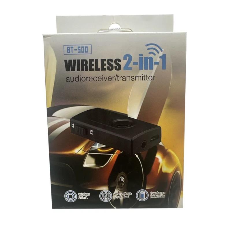 Adaptador Receptor e Transmissor Bluetooth Áudio para Veículos Sem Fio BT-500 Conector P2