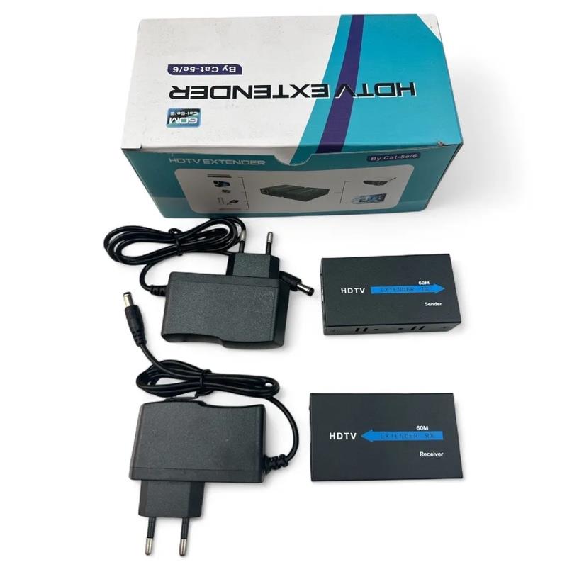 Extensor HDMI Cat5E Cat6 Lan 60m 1080P
