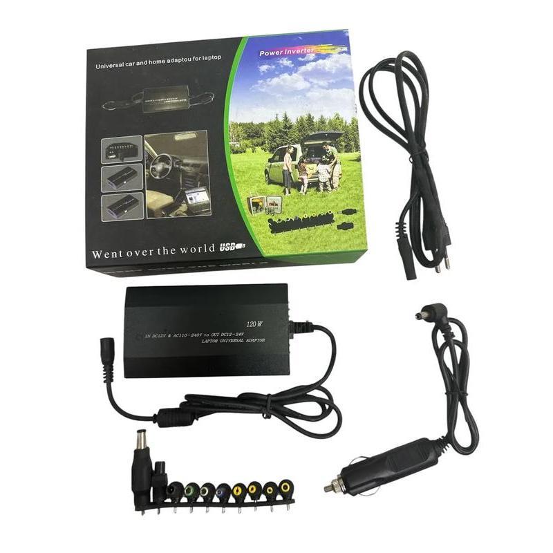 Fonte Carregador Universal Notebook com Adaptador de Carro 120W