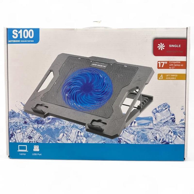 Base de Resfriamento Cooler para Notebook X3 Gaming Pad com 1 Ventilador Compatível com Notebooks até 17 polegadas Conector USB