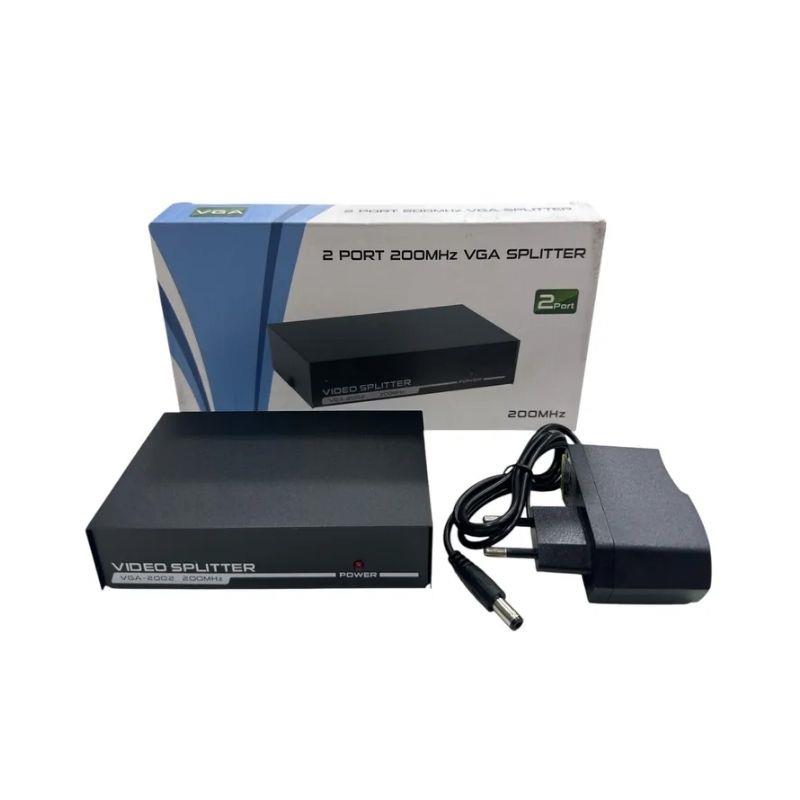 Adaptador Splitter Vídeo VGA 1x2 200MHz