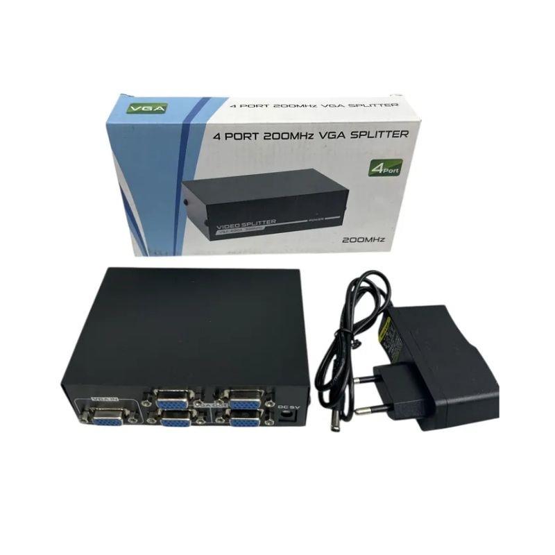 Adaptador Splitter Vídeo VGA 1x4 200MHz