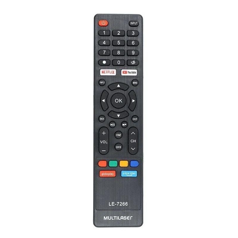 Controle Remoto TV Smart Compatível com Multilaser LE-7266