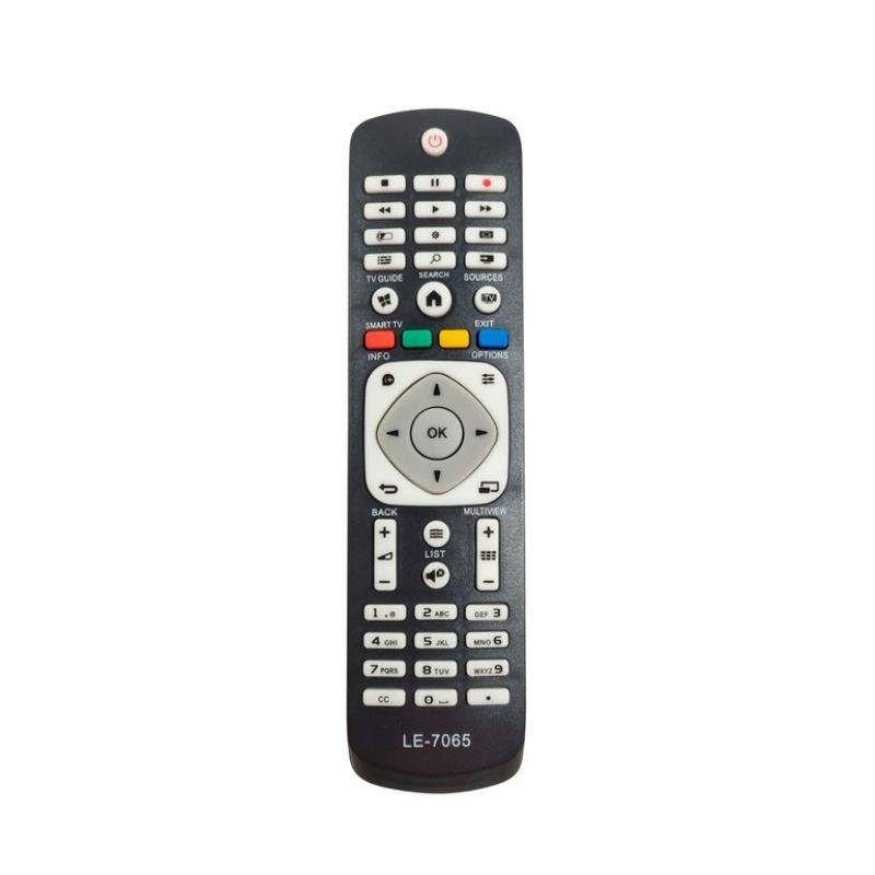 Controle Remoto TV Smart Compatível com Philips 7065 Preto