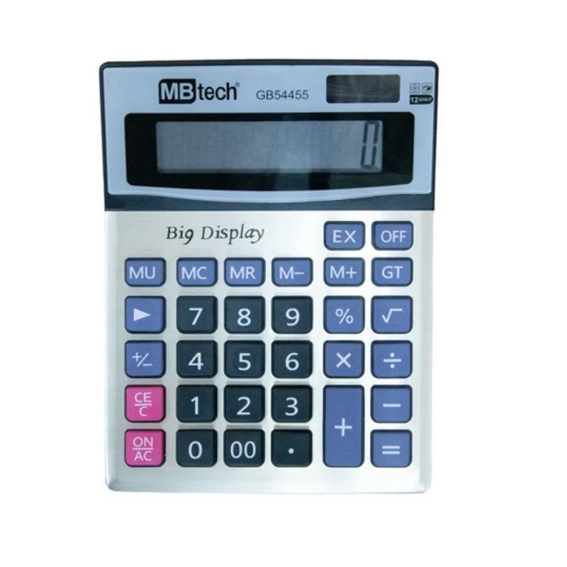 Calculadora Eletrônica 12 Dígitos GB54455 MBTech Prata