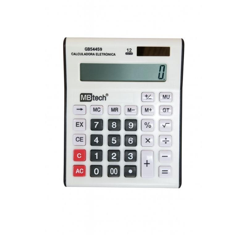 Calculadora Eletrônica 12 Dígitos GB54459 MBTech Branca